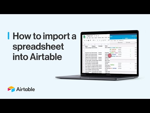 How to import a spreadsheet into Airtable | Live tutorial