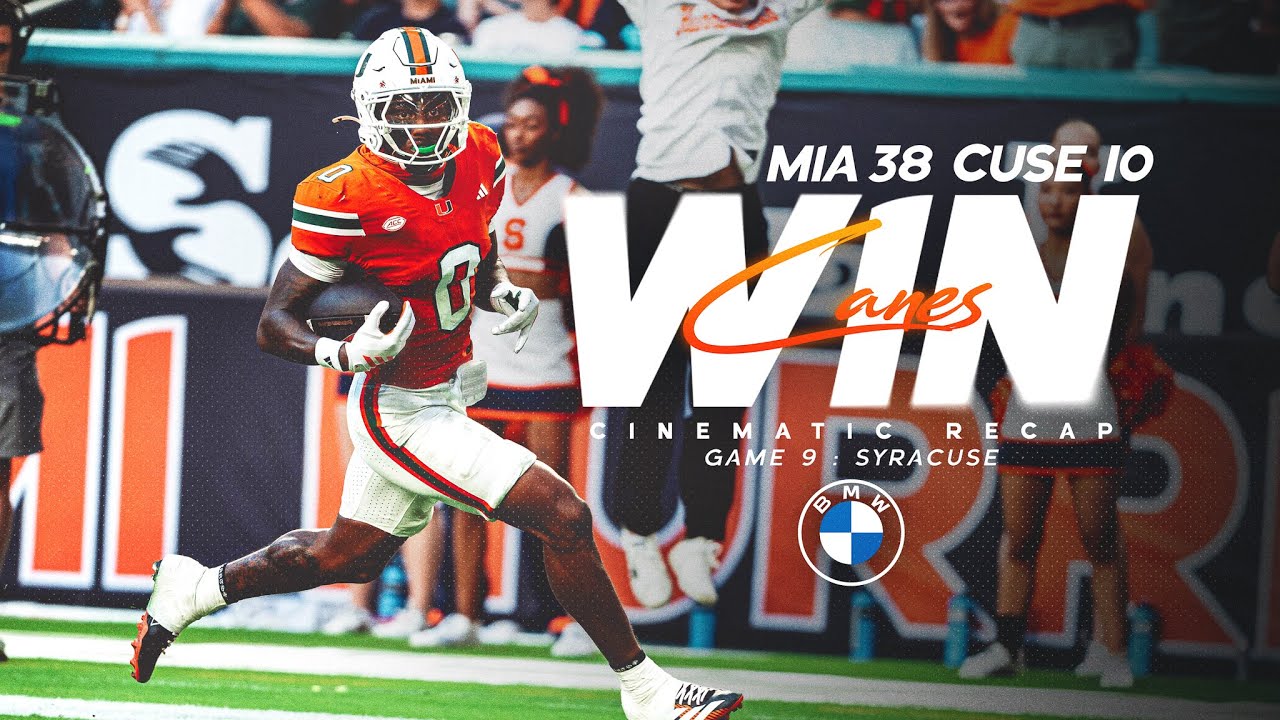 Week 11 Cinematic Recap | Miami vs Syracuse | 11.8.25
