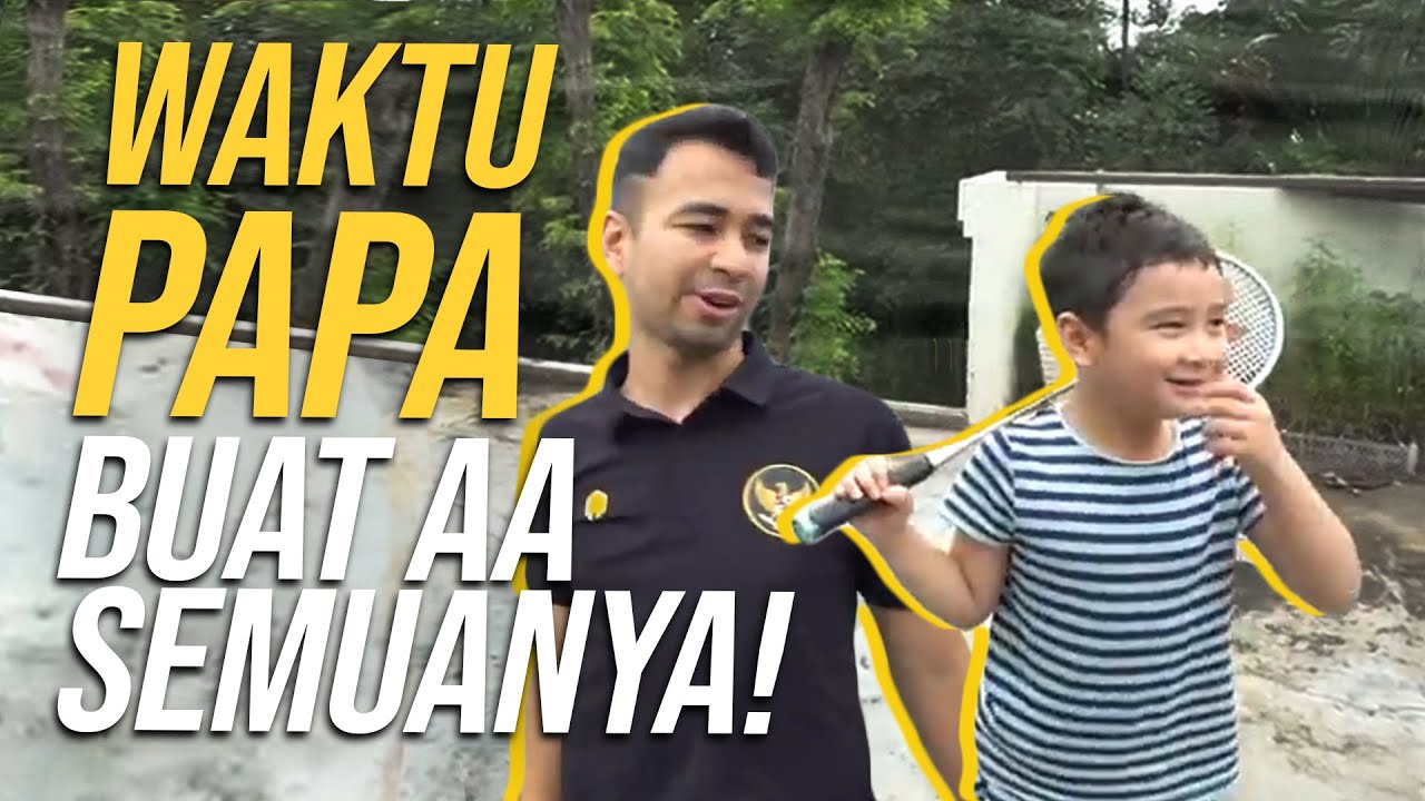 RAFATHAR MAIN BADMINTON DI ATAS RUMAH. RAFFI LANGSUNG PUNYA RENCANA