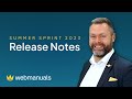 Release Notes - Summer 2023 | Web Manuals