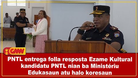 PNTL entrega folla resposta Ezame Kultural kandidatu PNTL nian ba ME atu halo koresaun