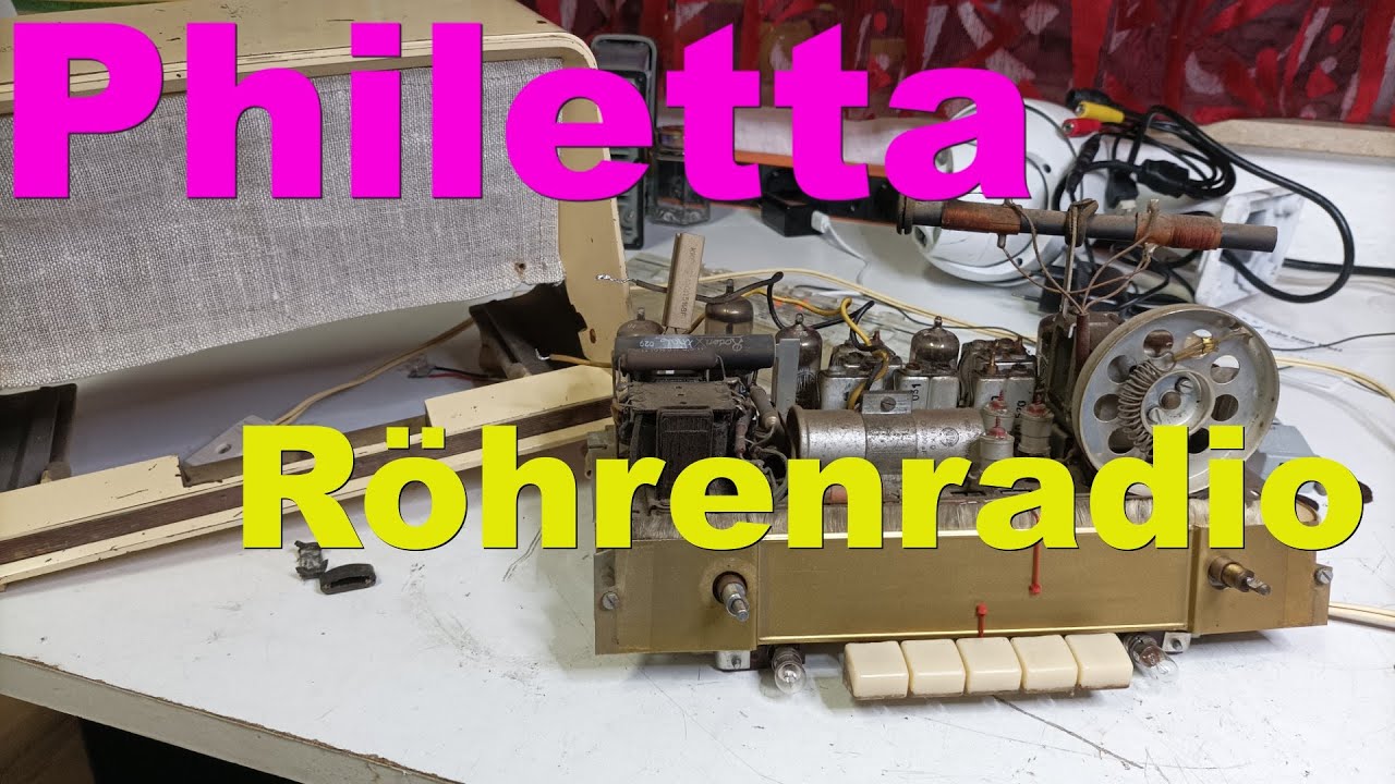 Röhrenradio reparieren Empfang geht weg Skalenbeleuchtung  und Kondensatoren tauschen