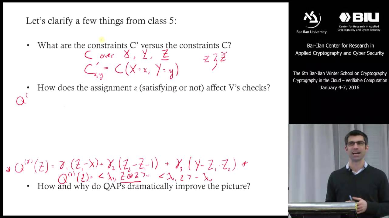 The 6th BIU Winter School: Interactive Proofs and Program Representations1- Michael Walfish
