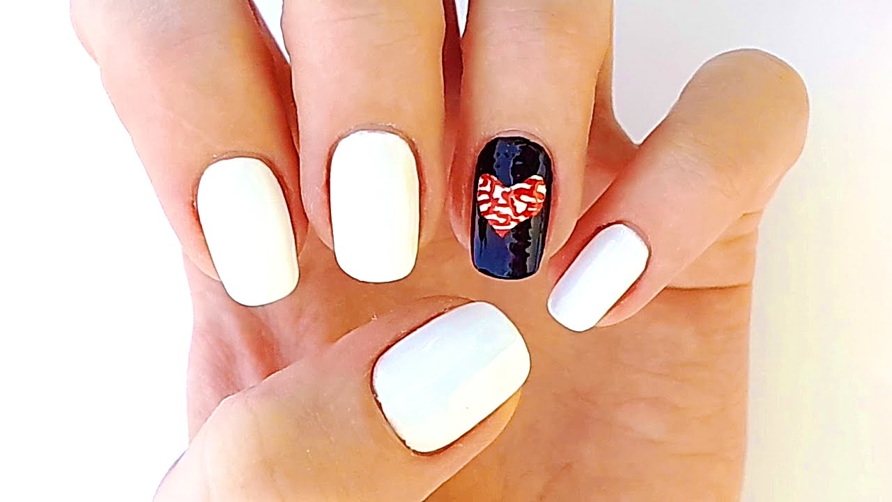 one finger nail design