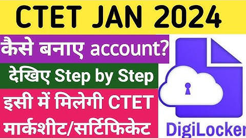 Digilocker par account kaise banaye🔥| ctet marksheet and certificate| digilocker app