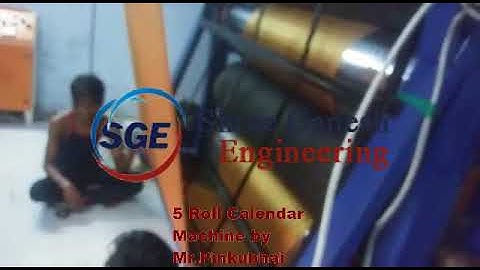 5 ROLL CALENDER MACHINE VIDEO