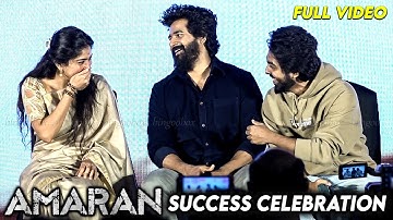 Full Video : Amaran Success Meet | Sivakarthikeyan | Sai Pallavi | Rajkumar Periasamy | GV Prakash