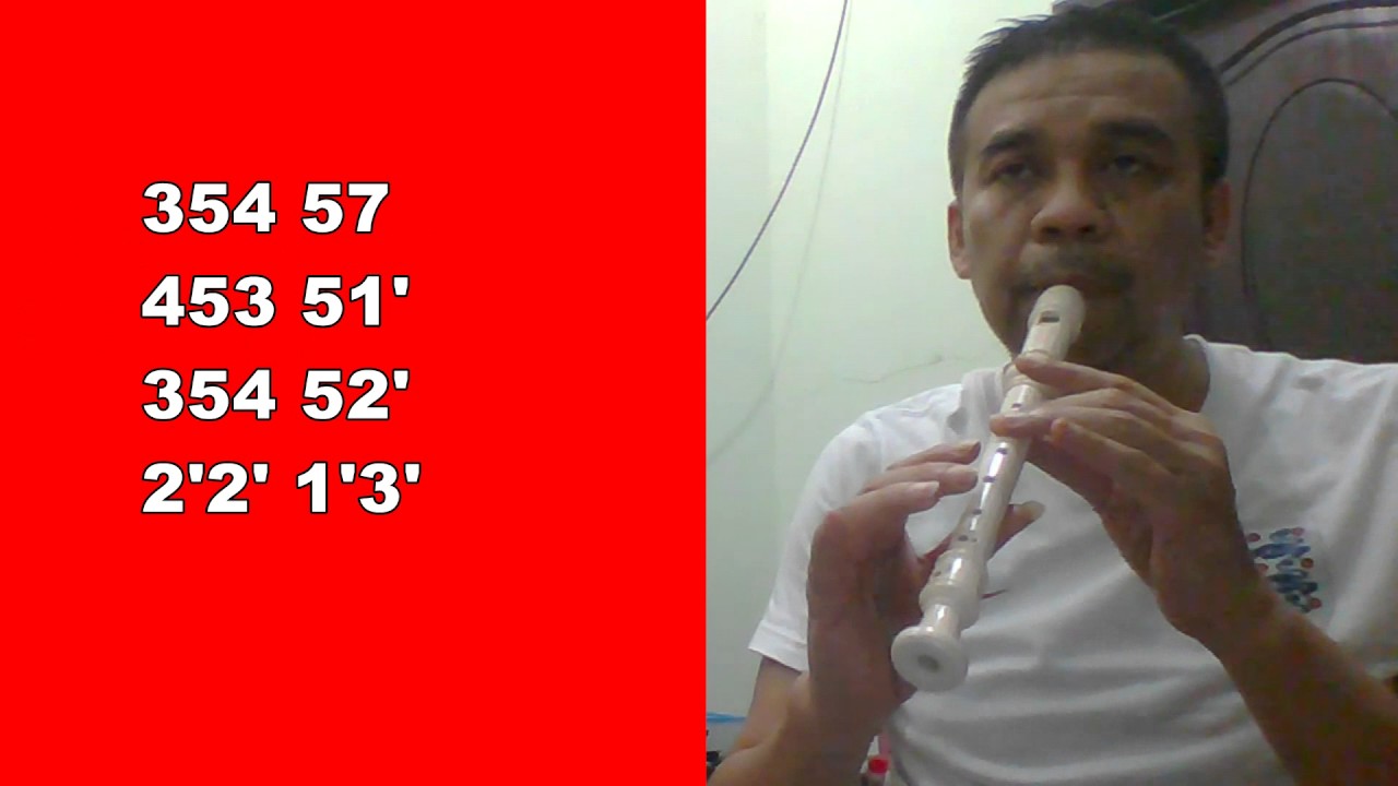Notasi Recorder Rayuan Pulau Kelapa Youtube