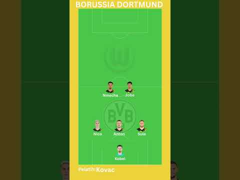 bosslot777 x batik777 - Prediksi susunan pemain : Wolfsburg lawan Borussia Dortmund | Pekan ke 21 | Starting Squad XI