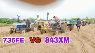ఇసుకలో స్వరాజ్ 843 xm దమ్ము చూడండి |Swaraj 843xm tractor video