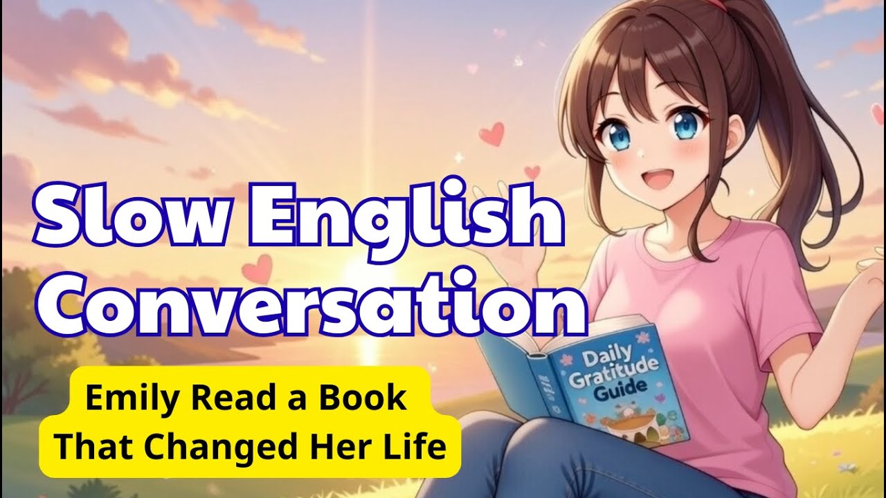 Emily Read a Book That Changed Her Life  -  [Speed 0.88x] | Slow English Conversation For Beginners