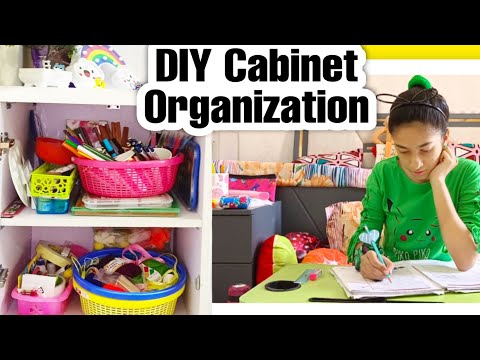 DIY Cabinet Organization🎀 | Riya's Amazing World - YouTube