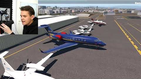 Flying A Challenger 300 WITH MOUSE YOKE - CRAZY X-Plane 11