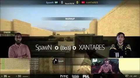 CSGO: SpawN 1vs1 XANTARES @ HTC 1v1 Invitational