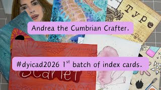 #dyicad2026 1st batch of index cards.