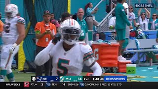 Jalen Ramsey Interception On Dolphins Debut Dolphins Vs Patriots 2023 Highlights