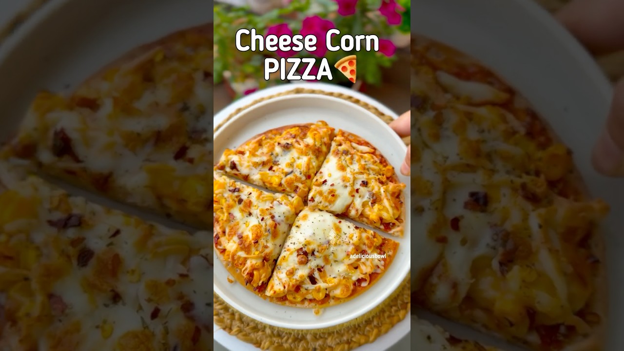 ⁣Cheese Corn Pizza | Quick Cheesy Pizza Recipe | Evening Snack #recipe #fpizza  #cheese #cheesepizza