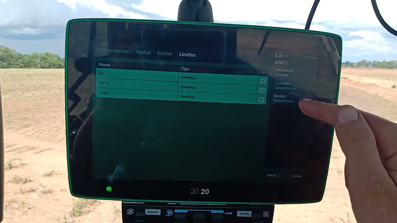 criar uma área de trabalho nova  precision planting 20/20