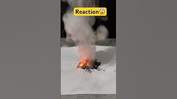 Potassium permanganate and glycerin reaction #viral #shorts #trending #experiment #shortsfeed #magic