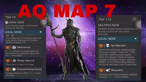 AQ MAP 7 MESMERIZE & NO RETREAT PATH WITH CORVUS GLAIVE MARVEL CONTEST OF CHAMPIONS