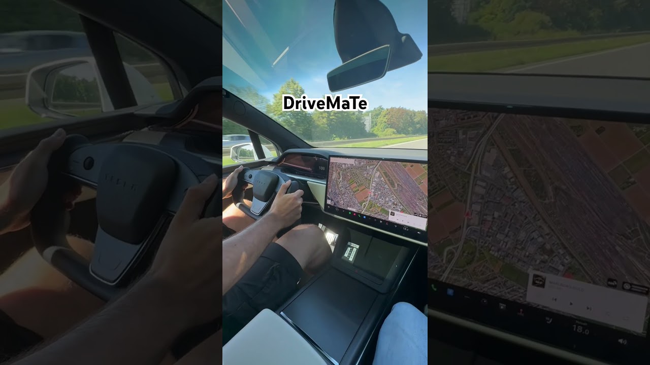 Tesla Model X Plaid 1020HP Kickdown on german Autobahn 