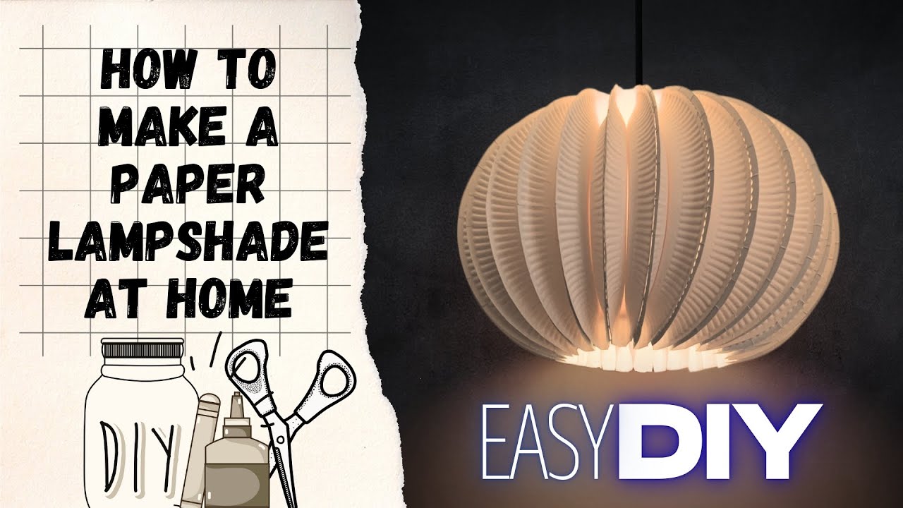 How to Make a DIY Lampshade with Paper Plates | Tutorial