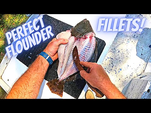 HOW TO FILLET A FLOUNDER **NO MEAT WASTED**QUICK AND EASY**