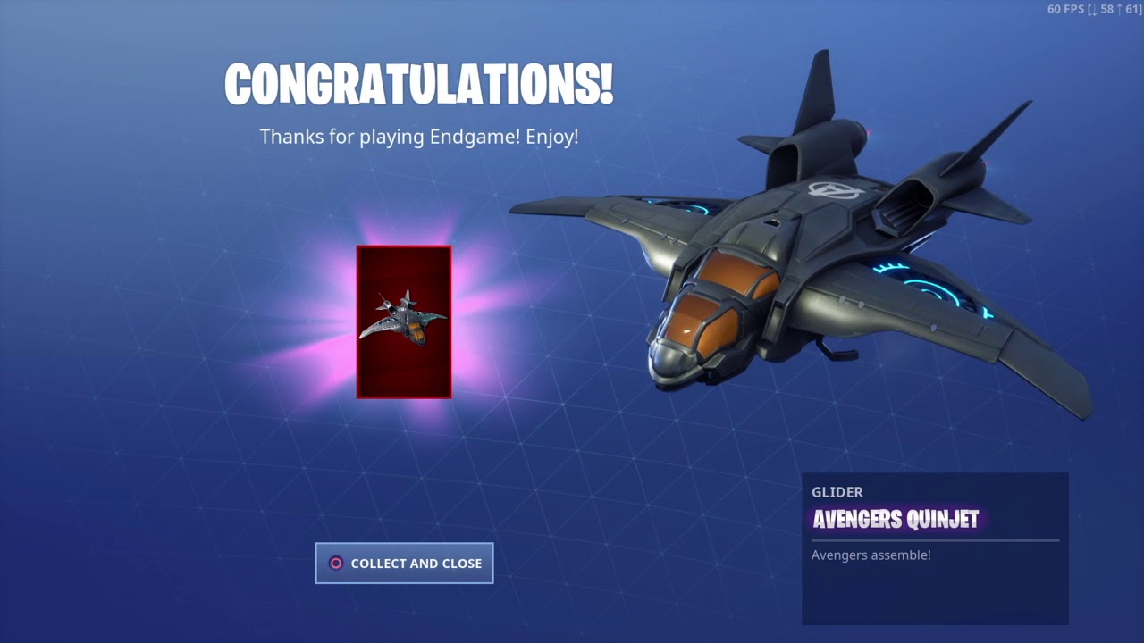 unlocking the new glider the avengers quinjet fortnite avengers endgame - fortnite endgame quinjet