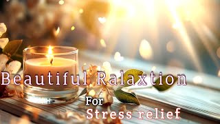 Quiet morning piano music for stress relief|Calming Water falls and Birds#relaxtion #waterfalls