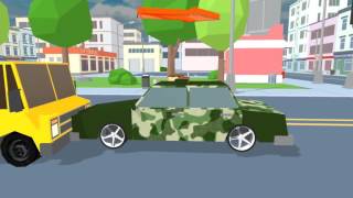 Blocky Army City Rush Racer - Overview, Android GamePlay HD screenshot 5