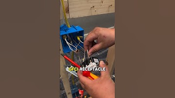 How to properly install a GFCI receptacle ⚡️#electrician #electrical #electricity