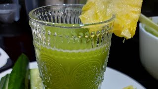 Immune Booster Juice #pineapplejuicerecipe #celeryjuice #cucumberjuice #juicefasting #detox