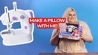 My Very Own Sewing Machine | Make a Pillow with me!
