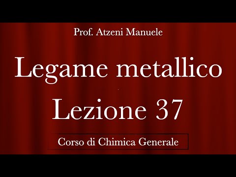 Video: Cosa significa metallico in chimica?