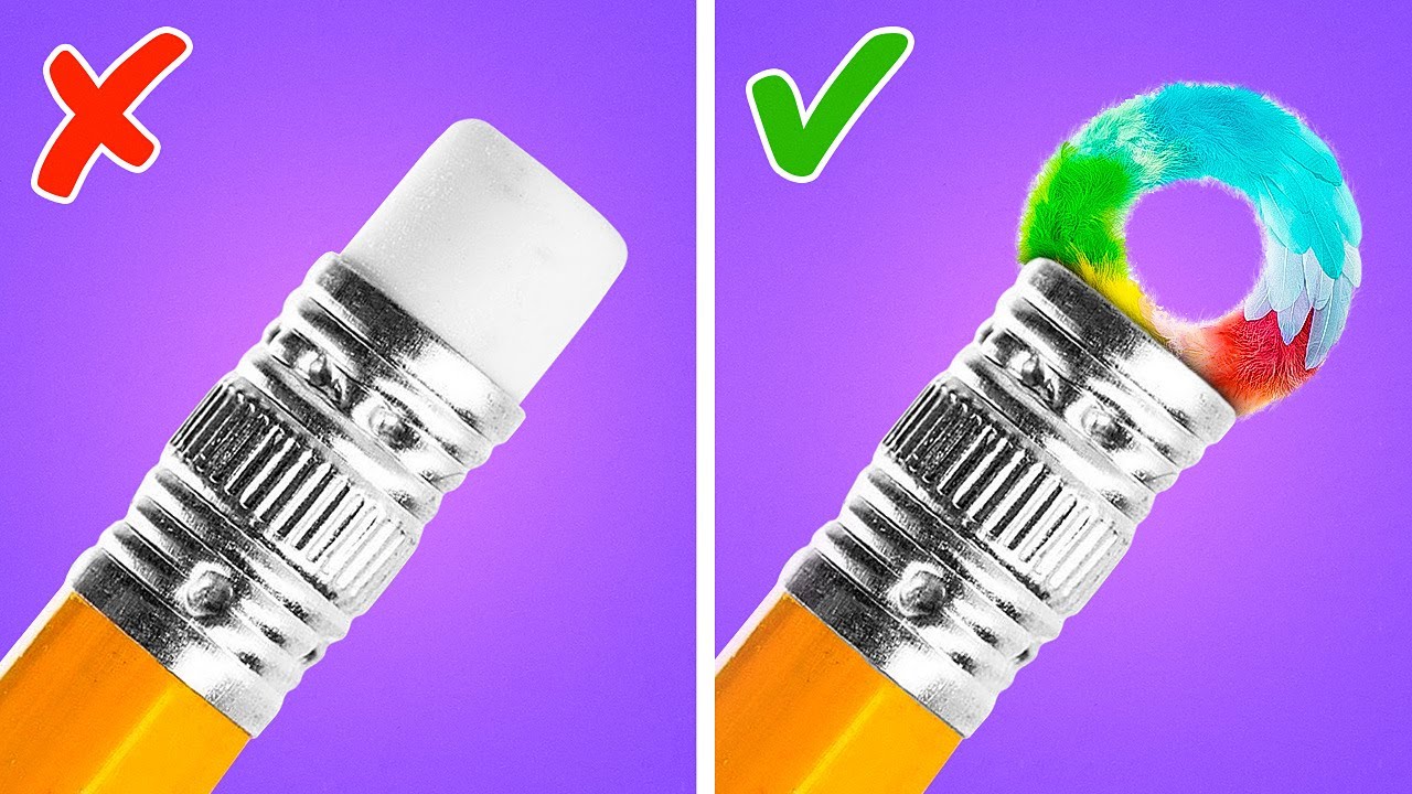 BEST SCHOOL HACKS || Cool Crafts & DIY Ideas For School - YouTube