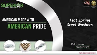 Flat Spring Steel Washers From Superior Washer & Gasket Corp.
