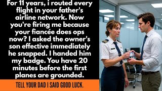 For 11 Years I Routed Every Flight In Your Fathers Airline Network Now Youre Firing Me Because