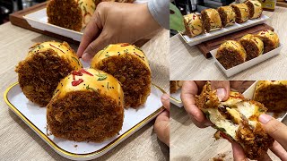 Auto Ludes Hanya 1 Telur Jadi Floss Roll Roti Gulung Abon Viral Super Lembut & Gurih Enak Bgt