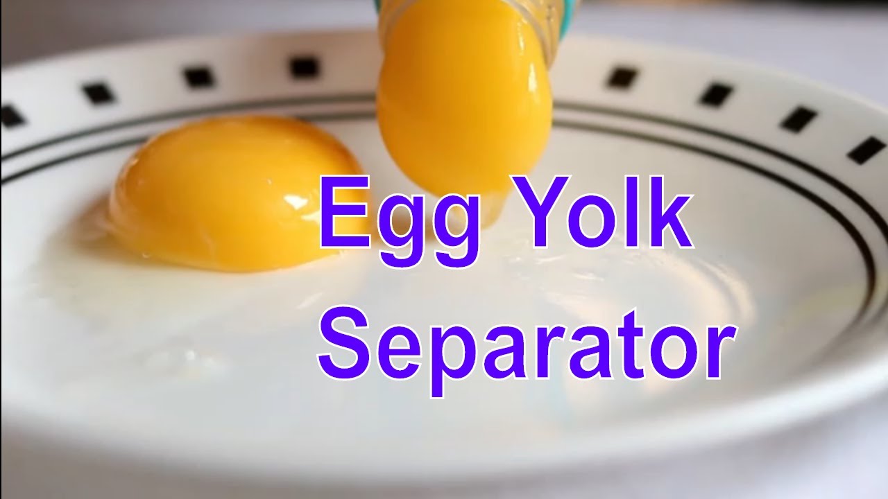 Egg yolk separator Cool way to separate egg yolk & egg white by useful