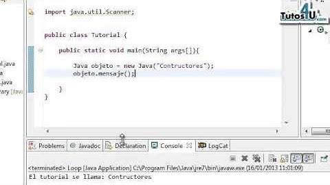 Constructores. Tutorial 24. Curso de Programación Java en Español.