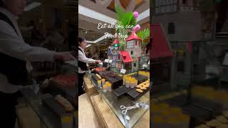 Eat all you can here in macau 🇲🇴 sira Ang diet natin guys! #foodtrip #macautravel #eatallyoucan
