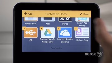 Xerox VersaLink Controller Customizing the Home Screen
