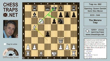 Queen Gambit Semi Slav Meran - The Merano Trap (trap no. 892)