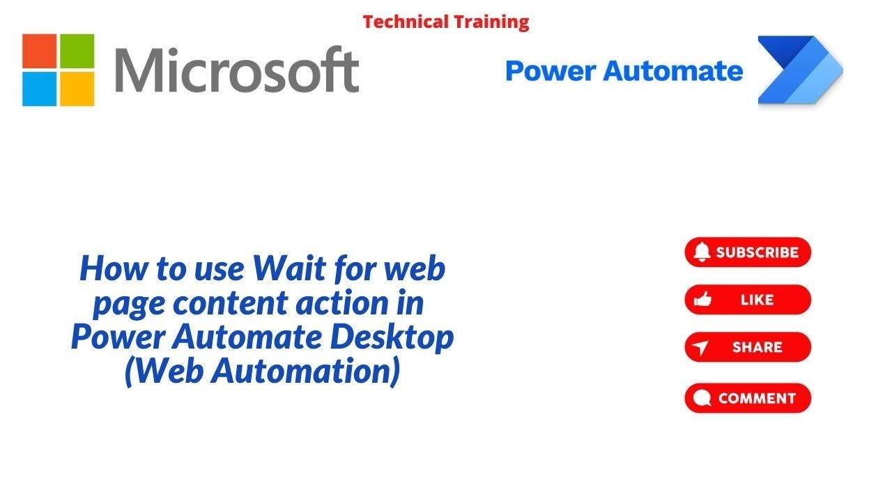 Wait For Web Page Content In Power Automate Desktop - YouTube