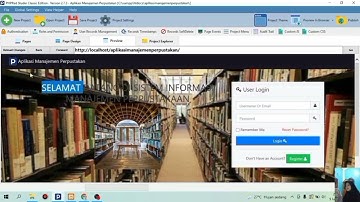 Cara Membuat Aplikasi Berbasis Web ( manajemen perpustakaan) menggunakan aplikasi PHPRAD