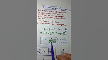 Relationship between kinetic energy & debroglie wavelength #short #neet #jeemains #devendersinghsir