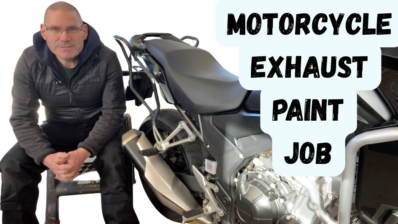 Quick And Simple Motorcycle Exhaust Spray Paint Job | Motorcycle Ways