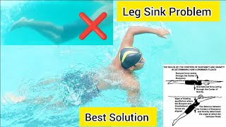 Leg Sink Problem While Swimming And It's Solution - Swimming Tips In Hindi, Swimming Tips Beginners