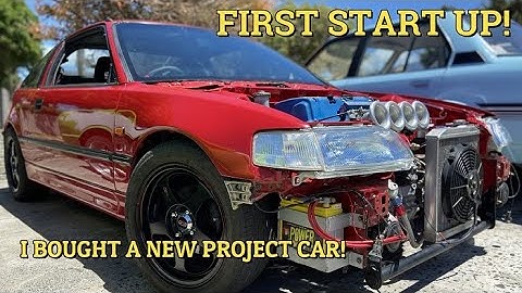 CRX K20 first start up | I bought a new project!