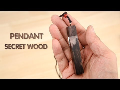 Como fazer um pingente de madeira segredo | COLAR DIY